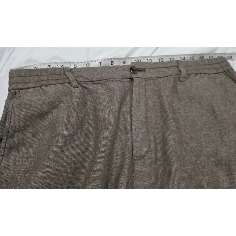 Banana Republic Mens Linen Blend Pants Size 36 X 30 Athletic Fit Business Casual